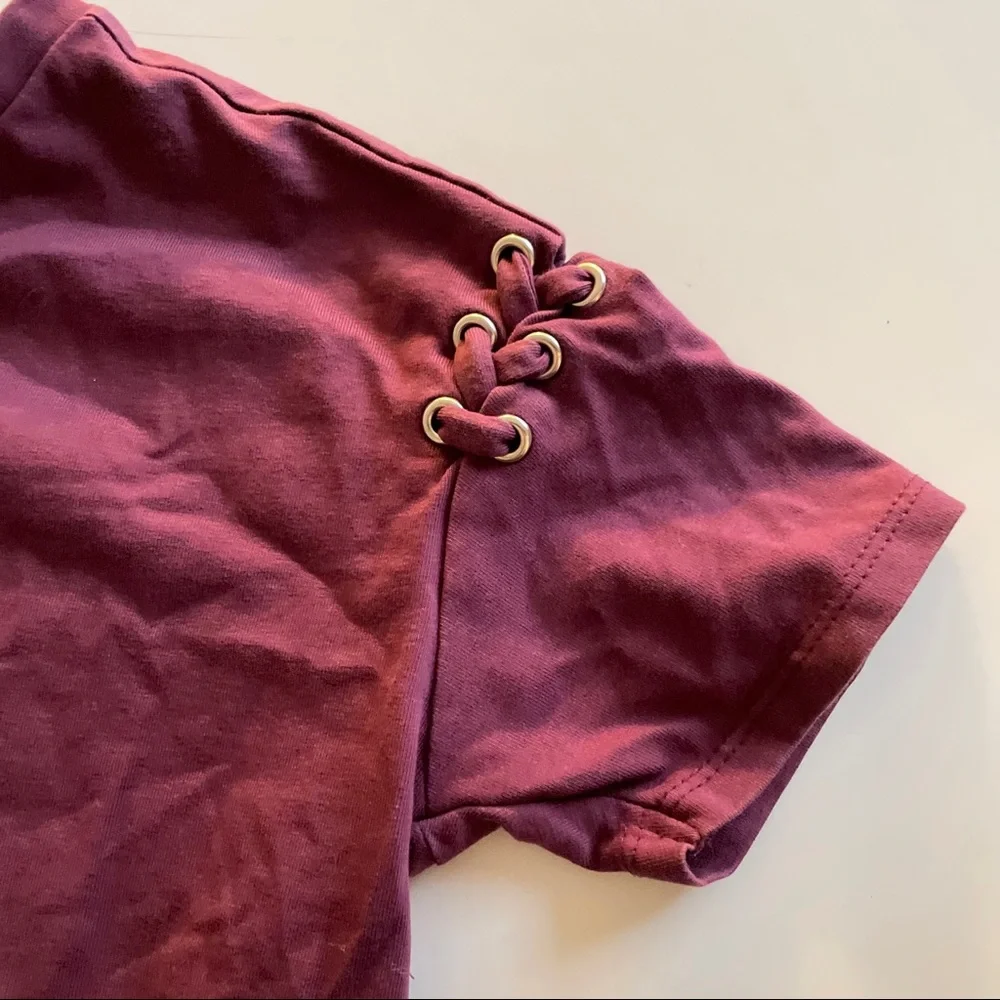 Art & Eden lace up tee